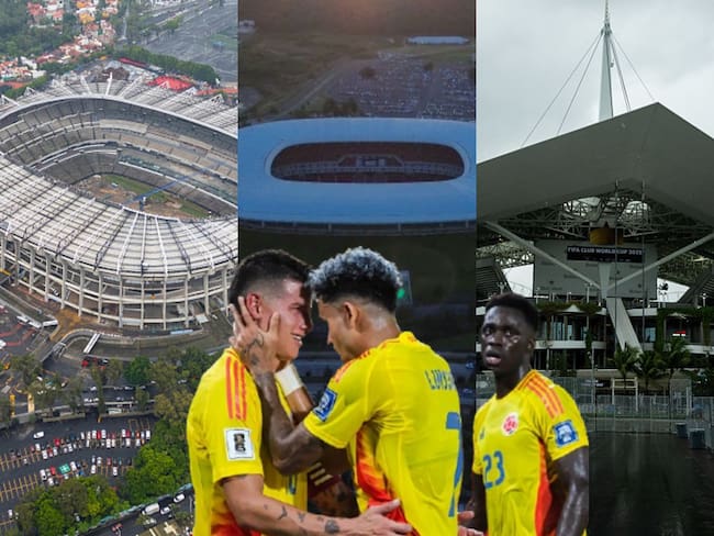 Selección Colombia y los estadios en los que jugará en el Mundial. Fotos: Getty Images.