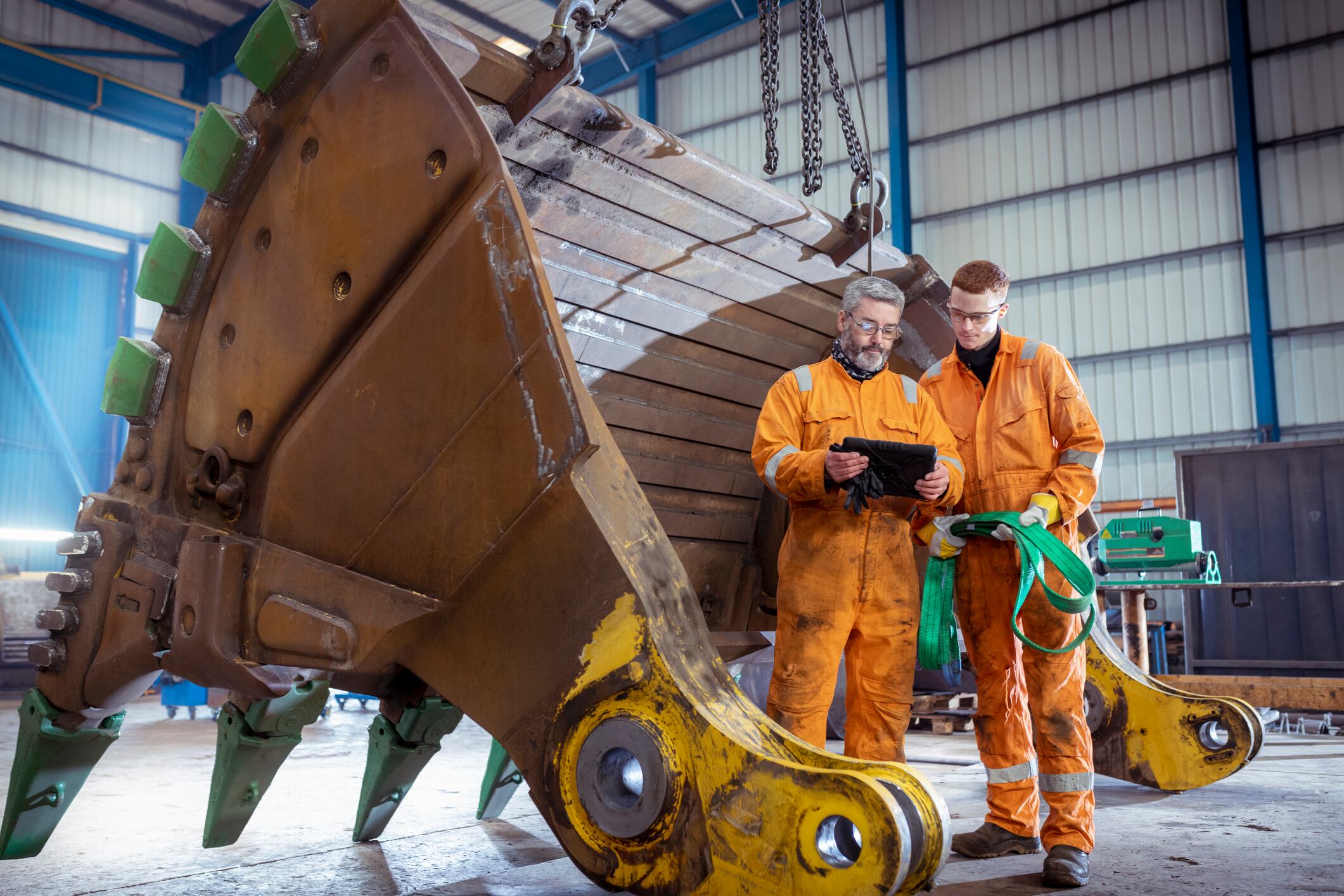 Imagen de referencia de cruso de maquinaria pesada. Foto: Getty Images