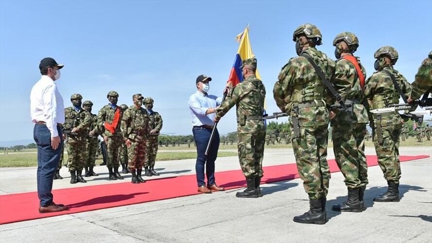 El presidente Iván Duque activó el nuevo Comando Contra el Narcotráfico y Amenazas Trasnacionales (CONAT). Foto: Presidencia de la República