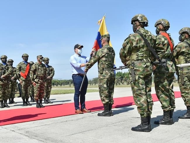 El presidente Iván Duque activó el nuevo Comando Contra el Narcotráfico y Amenazas Trasnacionales (CONAT). Foto: Presidencia de la República