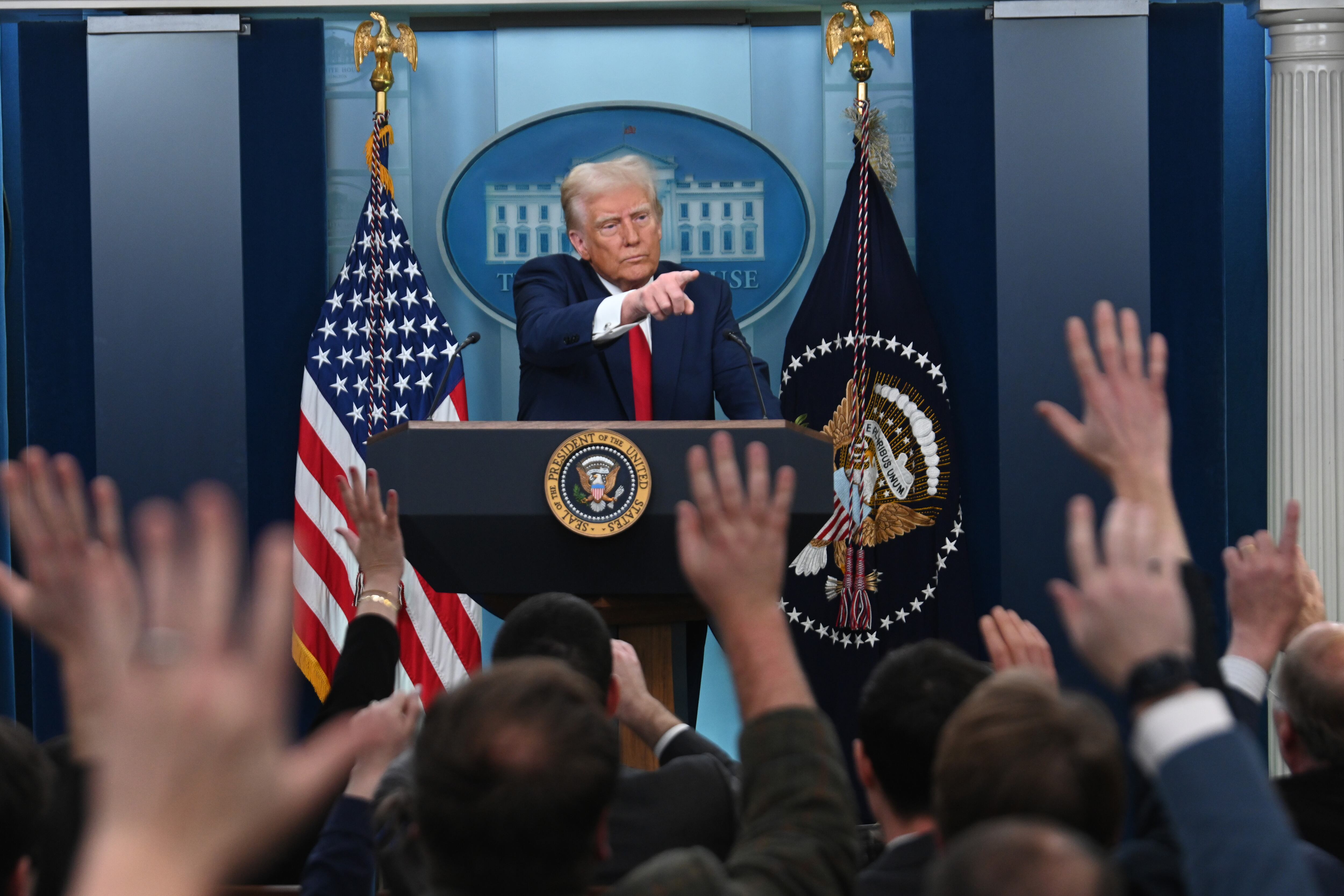 President Donald Trump. FOTO: Chen Mengtong/China News Service/VCG via Getty Images)