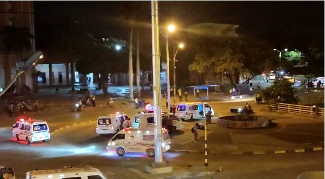 Lanzan artefacto explosivo contra patrulla de la Policía en Cali. Foto: Cortesía