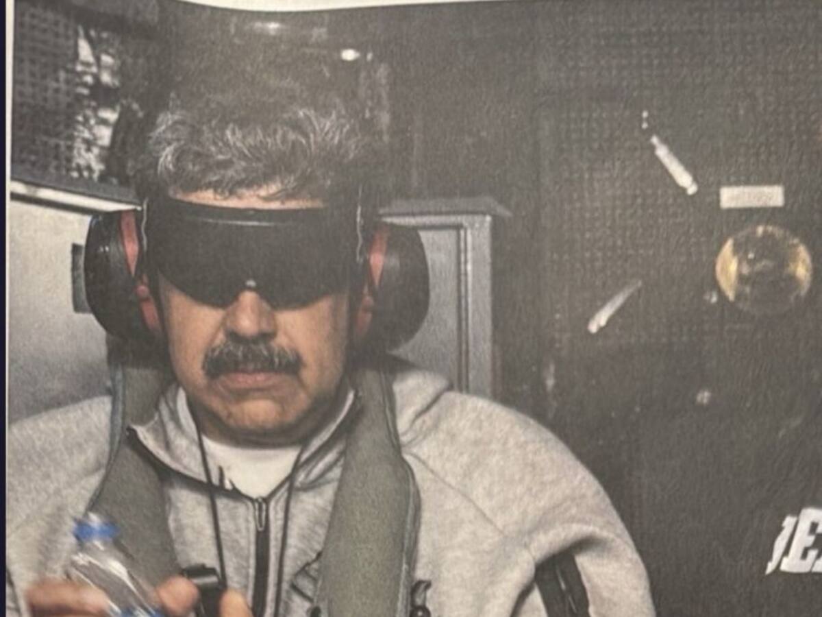 Esta es la primera foto de Nicolás Maduro tras ser capturado por Estados Unidos