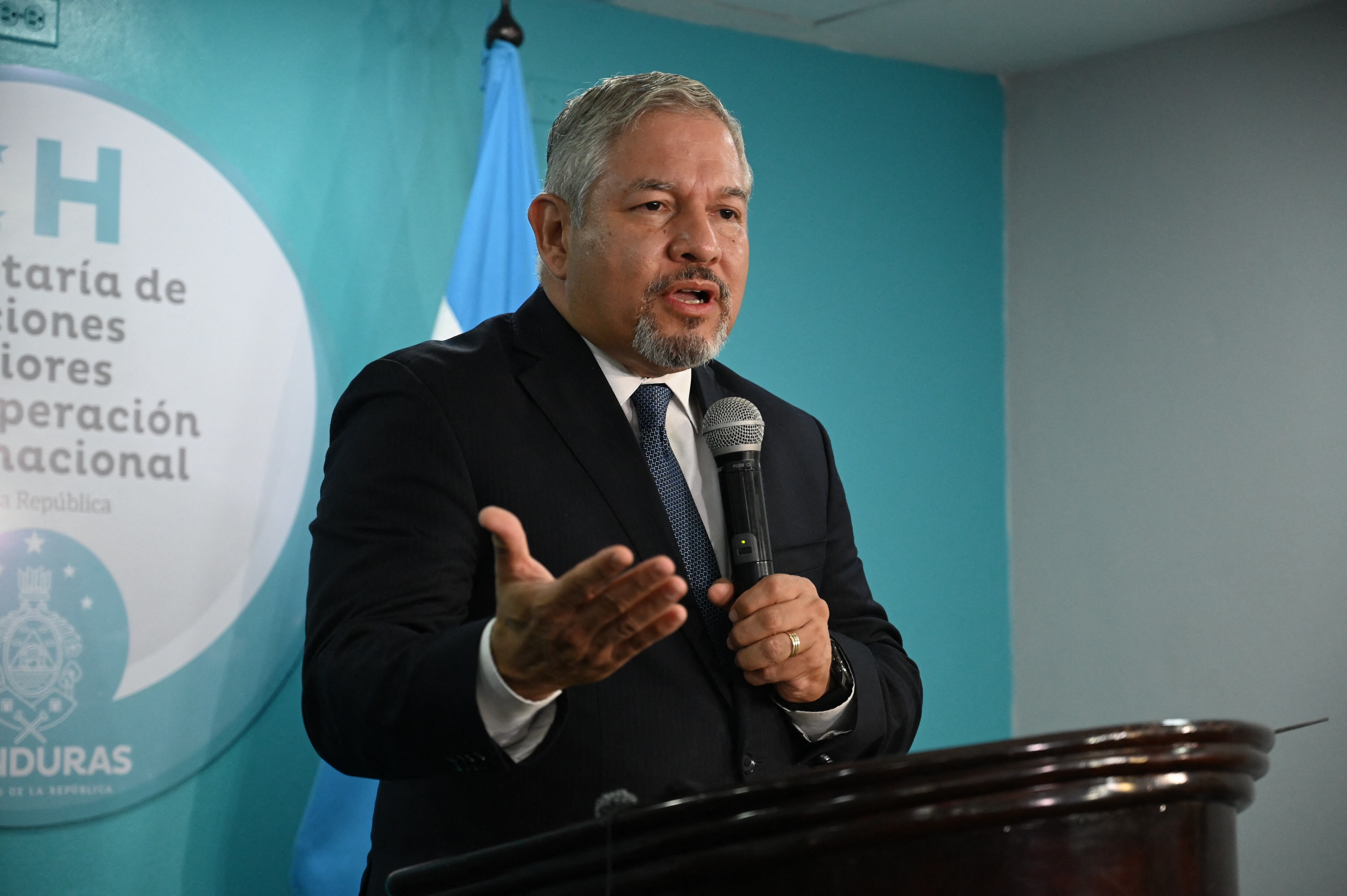 Eduardo Enrique Reina en Tegucigalpa FOTO: ORLANDO SIERRA/AFP via Getty Images