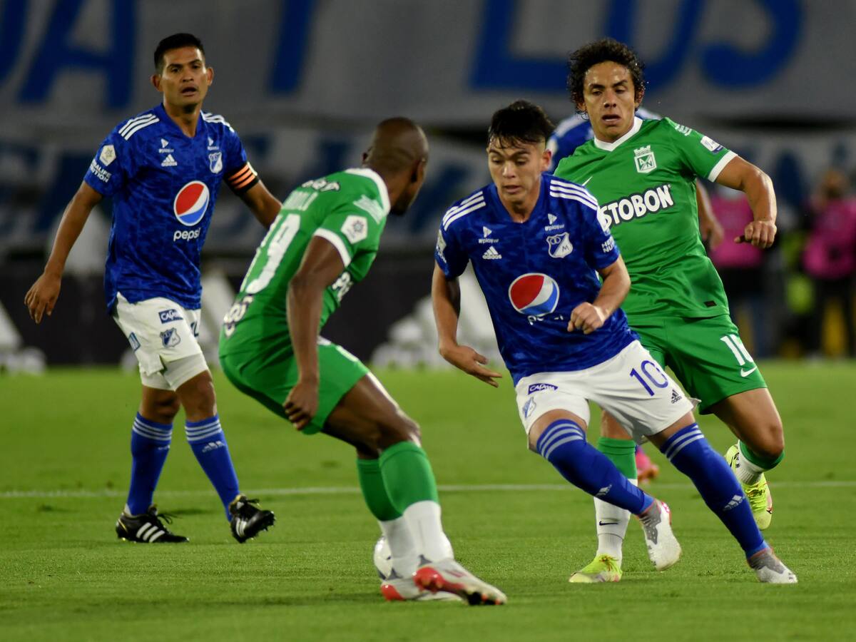 Vibrante empate 2-2 entre Atlético Nacional y Millonarios