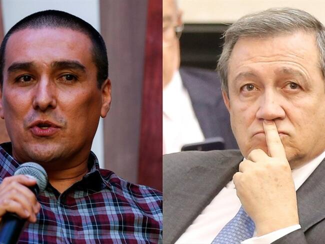 Caricaturista Julio Cesar González, Matador, y senador Ernesto Macías. Foto: Colprensa - Mauricio Alvarado / Colprensa - Camila Díaz