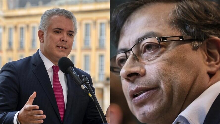 El presidente Iván Duque responde al senador Gustavo Petro. Foto: Colprensa