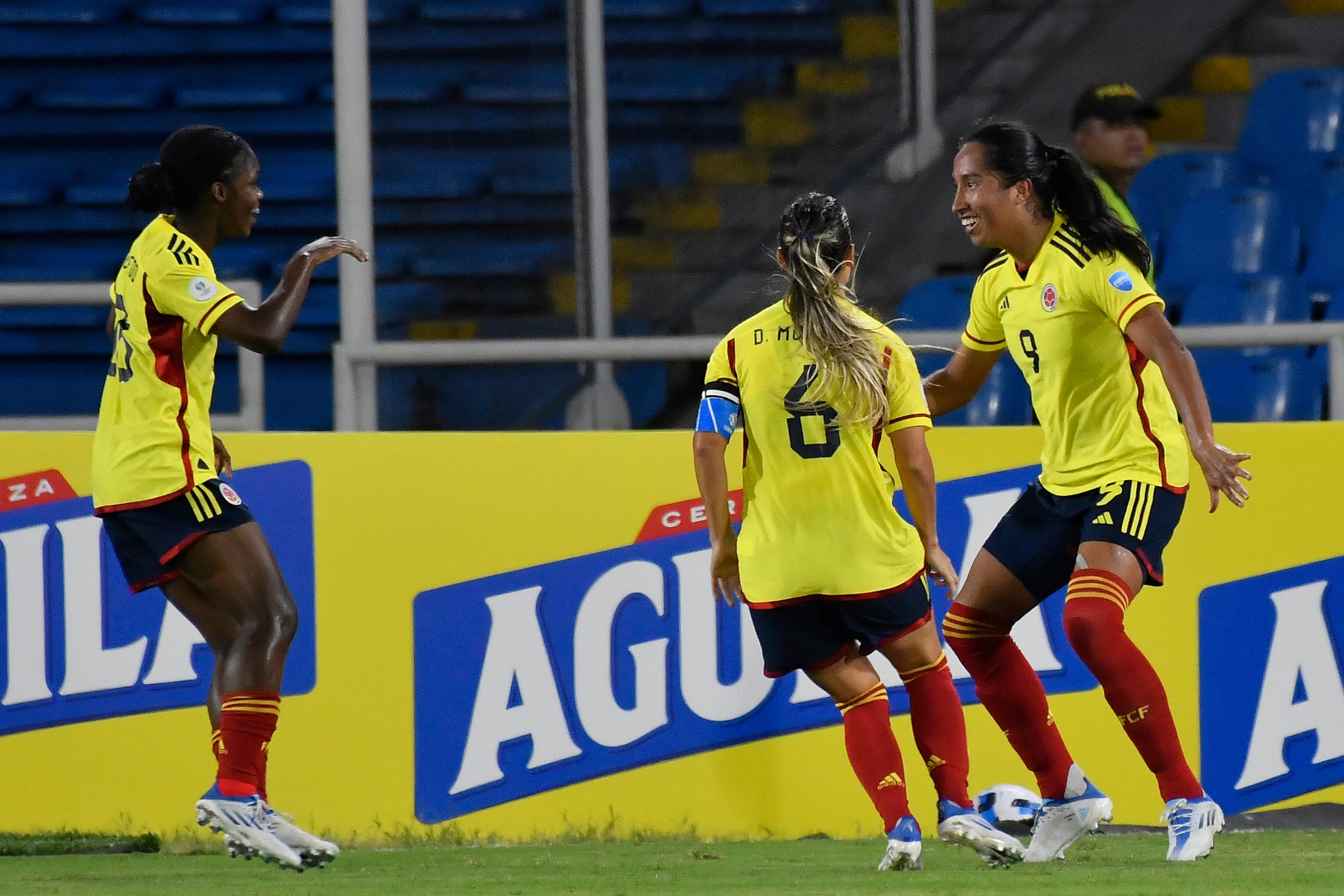 Jugadoras de la Selección Colombia femenina. FOTO: Gabriel Aponte/Getty Images