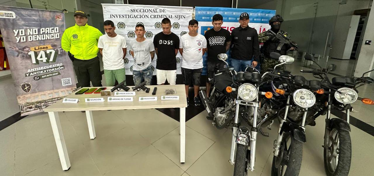 Capturan a integrantes de "Los del A", banda señalada de robar en manada en Cúcuta. / Foto: Mecuc.