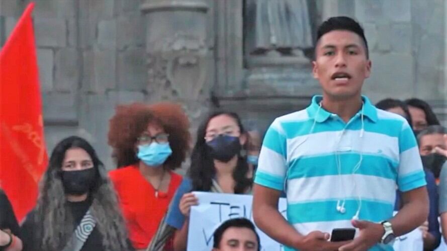 Yinner Quigüantar Cortés, líder social amenazado . Foto: Cortesía