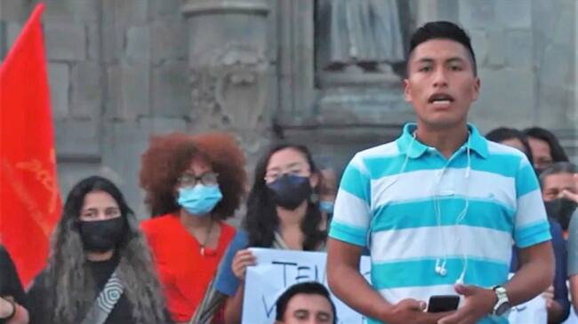 Yinner Quigüantar Cortés, líder social amenazado . Foto: Cortesía