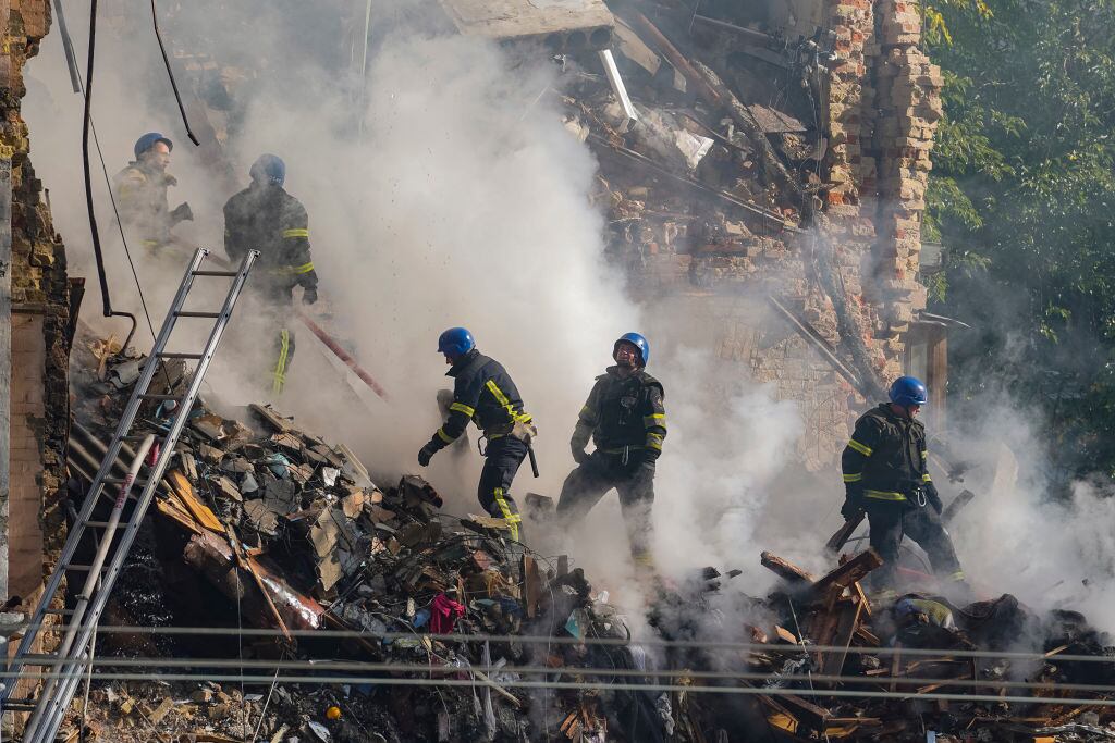Ataques con Drones ''kamikaze''. (Photo by Oleg Pereverzev/NurPhoto via Getty Images)