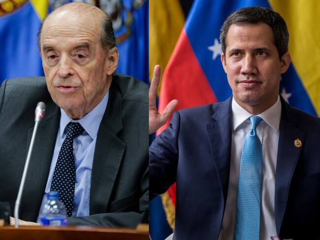 Canciller Leyva y Juan Guaidó. Fotos: Colprensa/GettyImages.
