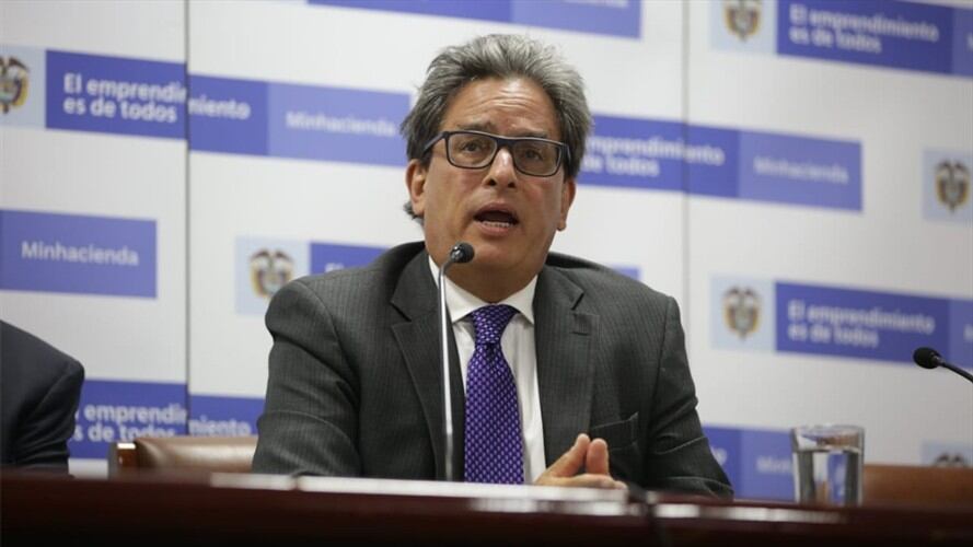 Ministro de Hacienda, Alberto Carrasquilla. Foto: Cortesía