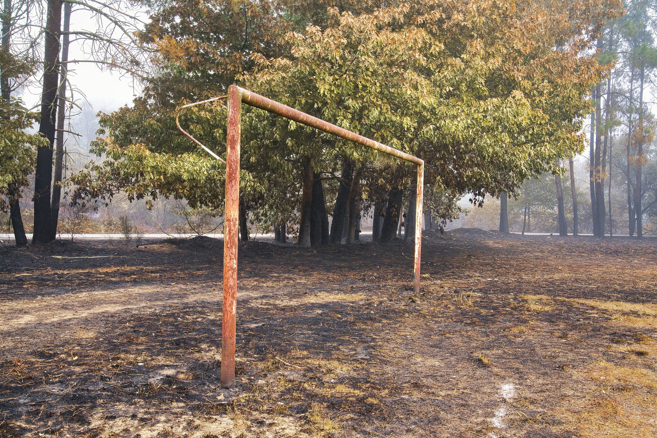 Cancha de fútbol en mal estado, imagen de referencia. Foto: Getty Images.