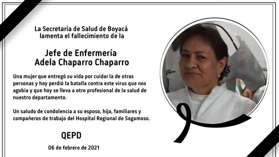Adela prestó apoyo a ese centro hospitalario durante 10 años.. Foto: Gobernación de Boyacá