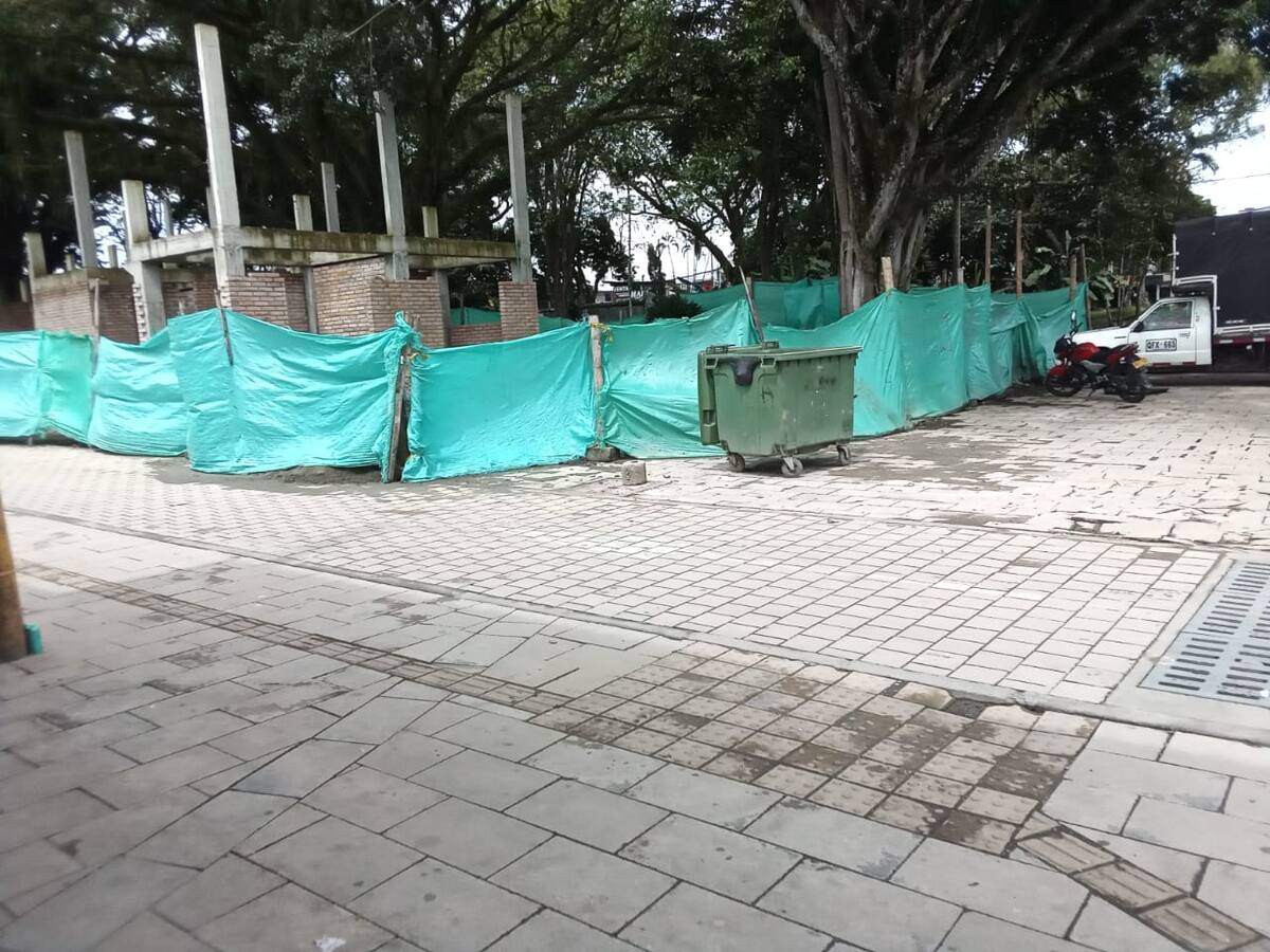 Elefante blanco: obras del parque principal de La Tebaida, Quindío, están abandonadas hace un año