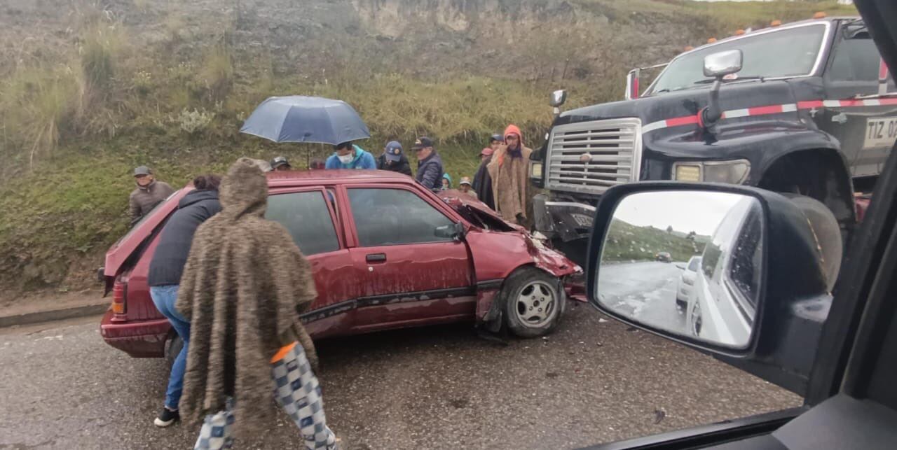 Accidente de tránsito de Luis Quintana, padre de Nairo Quintana. Foto: Suministrada.