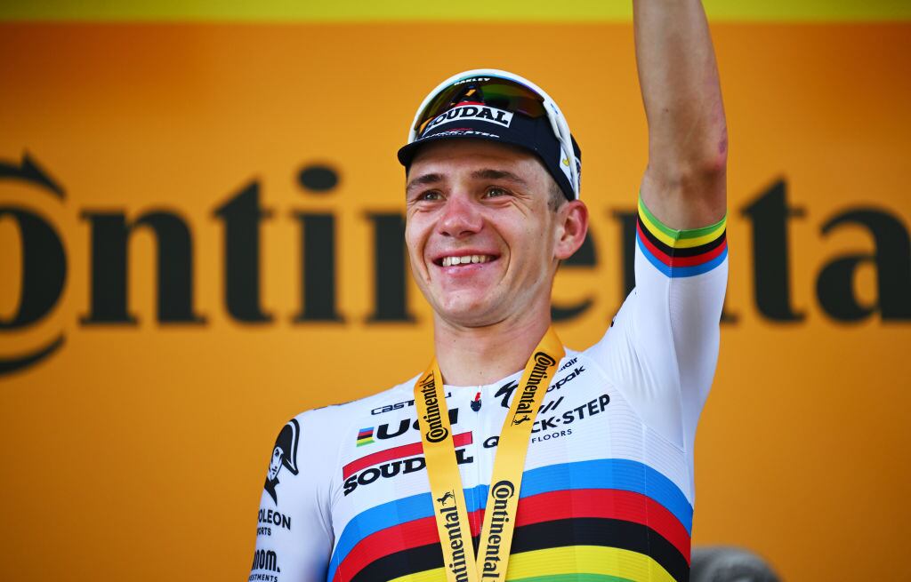 Remco Evenepoel. (Photo by Tim de Waele/Getty Images)