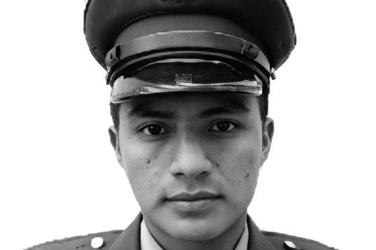 Patrullero Javier Palechor. Crédito: Policía Nacional.