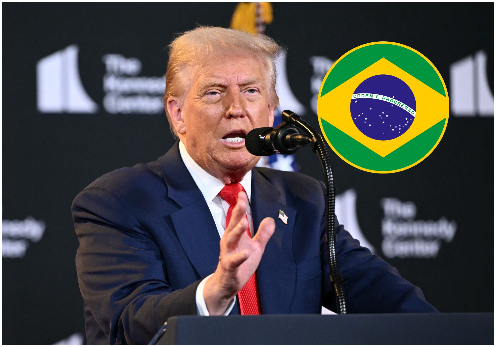 Brasil negó las prácticas comerciales desleales que le atribuyó Trump y pidió diálogo. Foto: Getty Images.
