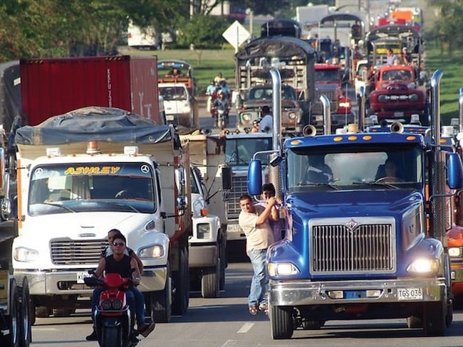 Empresarios de carga respondieron a sector que impulsa el paro en una parte de los camioneros. Foto: Colprensa