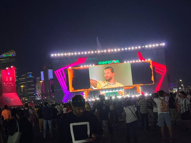 Maluma en el Fan Festival de Qatar 2022