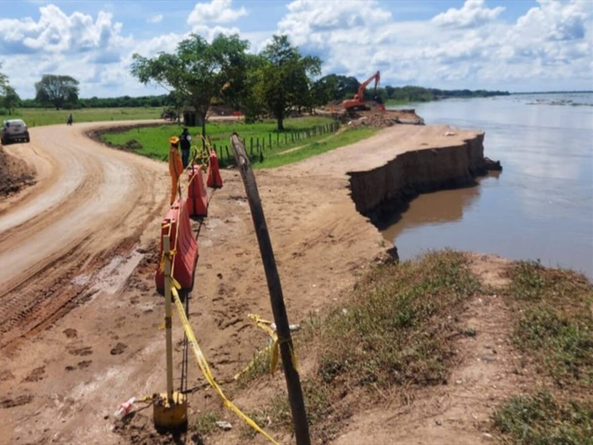 Piden a usuarios que no hagan uso de la vía erosionada entre Salamina – El Piñón