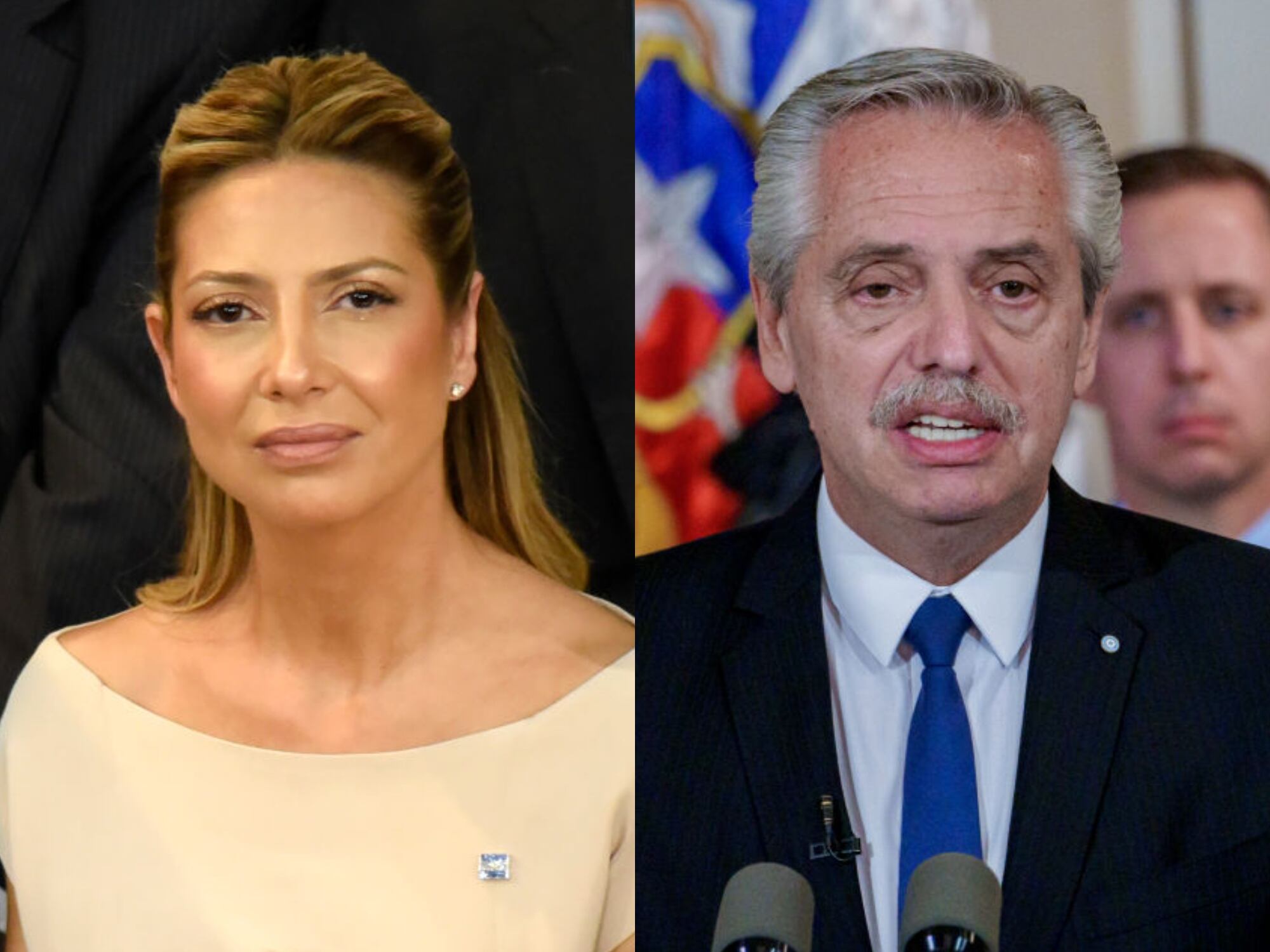 Fabiola Yañez y Alberto Fernández. I Fotos. Getty Images.