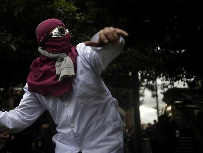 En noviembre de 2019, la Fiscalía interceptó llamadas de investigados como supuestos enlaces con las células de las disidencias de las Farc durante las marchas registradas en Bogotá. Foto: Colprensa