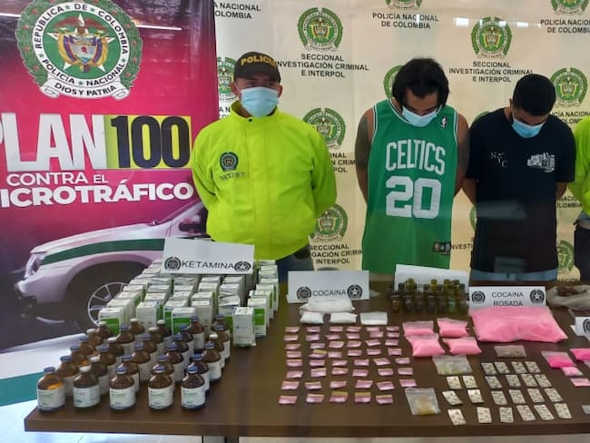 Incautan 2.000 dosis de drogas sintéticas valoradas en $400 millones en Cartagena. Foto: Cortesía Policía Metropolitana de Cartagena