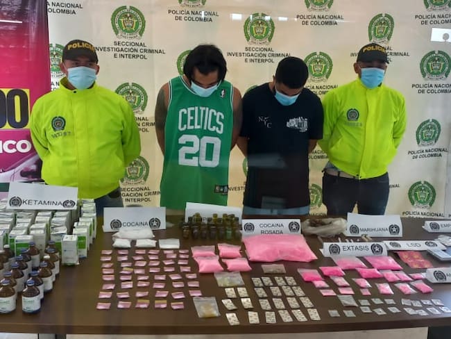 Incautan 2.000 dosis de drogas sintéticas valoradas en $400 millones en Cartagena. Foto: Cortesía Policía Metropolitana de Cartagena