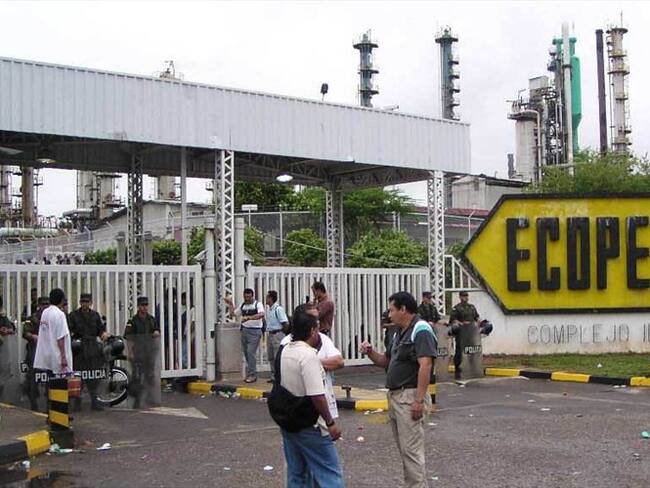 Trabajadores de Ecopetrol afiliados a la USO anuncian huelga indefinida. Foto: Colprensa.