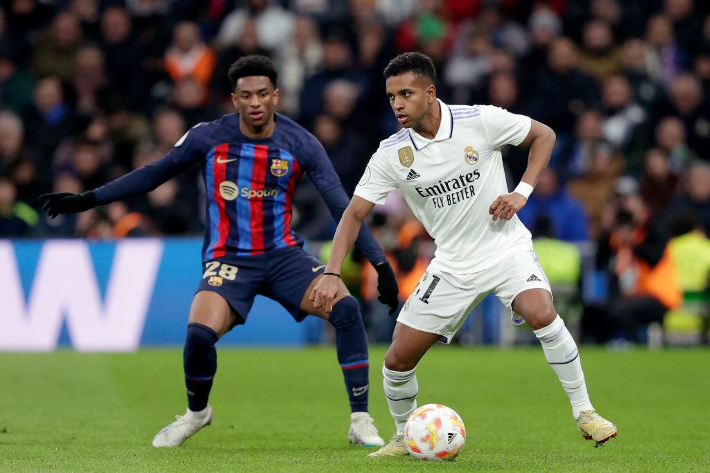 Partido entre Barcelona y Real Madrid. Foto: David S. Bustamante/Soccrates/Getty Images.