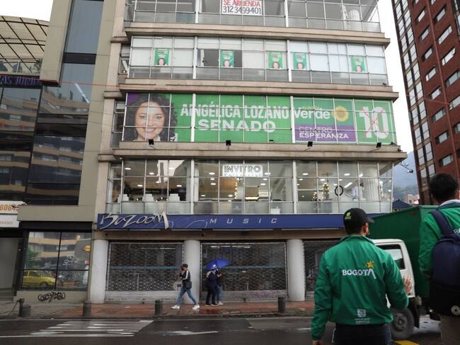 Valla publicitaria de Angélica Lozano en Bogotá. Foto: Alcaldía de Bogotá