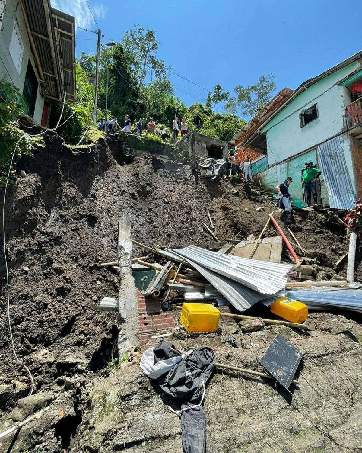 Emergencia en Palestina, Caldas. Crédito: Secretaría de Medio Ambiente de Caldas.