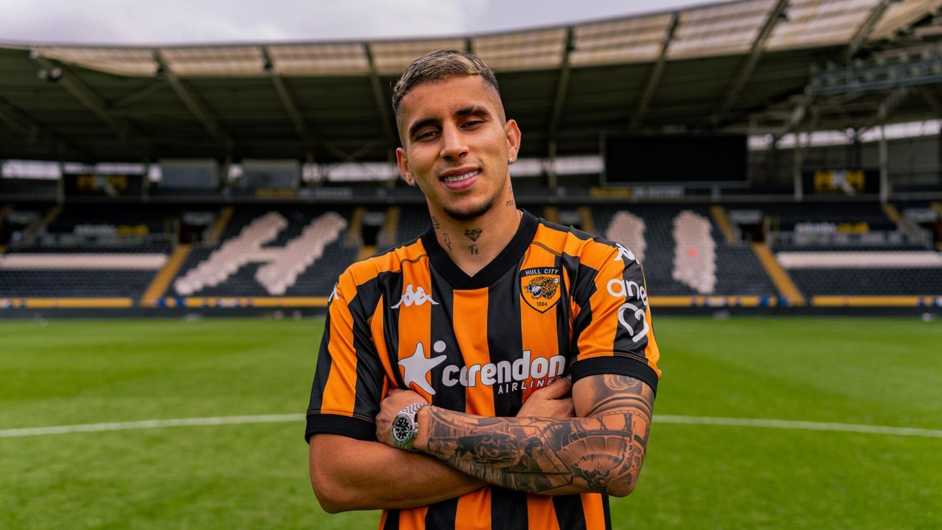 Gustavo Puerta, nuevo refuerzo del Hull City. Foto: Hull City