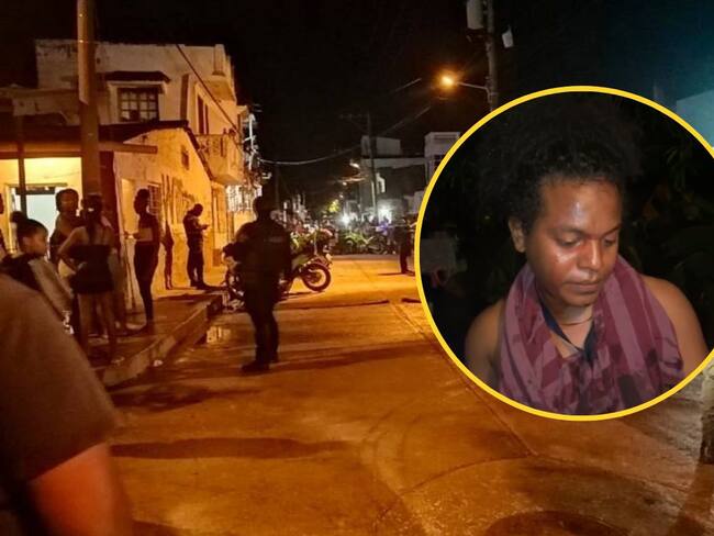 Pedro Obrian, camarógrafo de CM& en Cartagena, fue agredido por miembro del GOES de la Policía MECAR - Captura de video