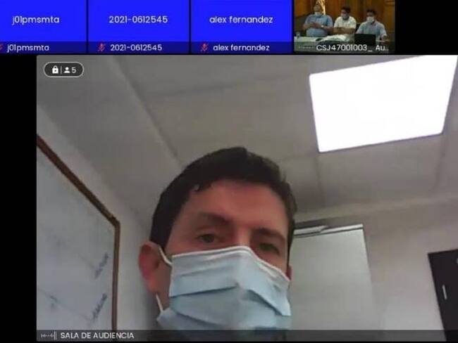 Audiencia de apelación por medida de aseguramiento de Enrique Vives / Cortesía