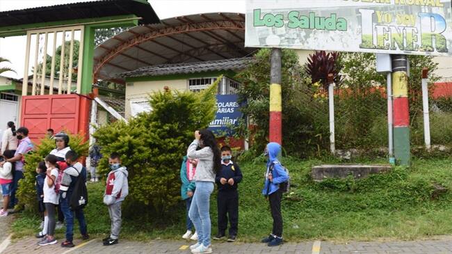 Clases en alternancia en Risaralda. Foto: Gobernación de Risaralda