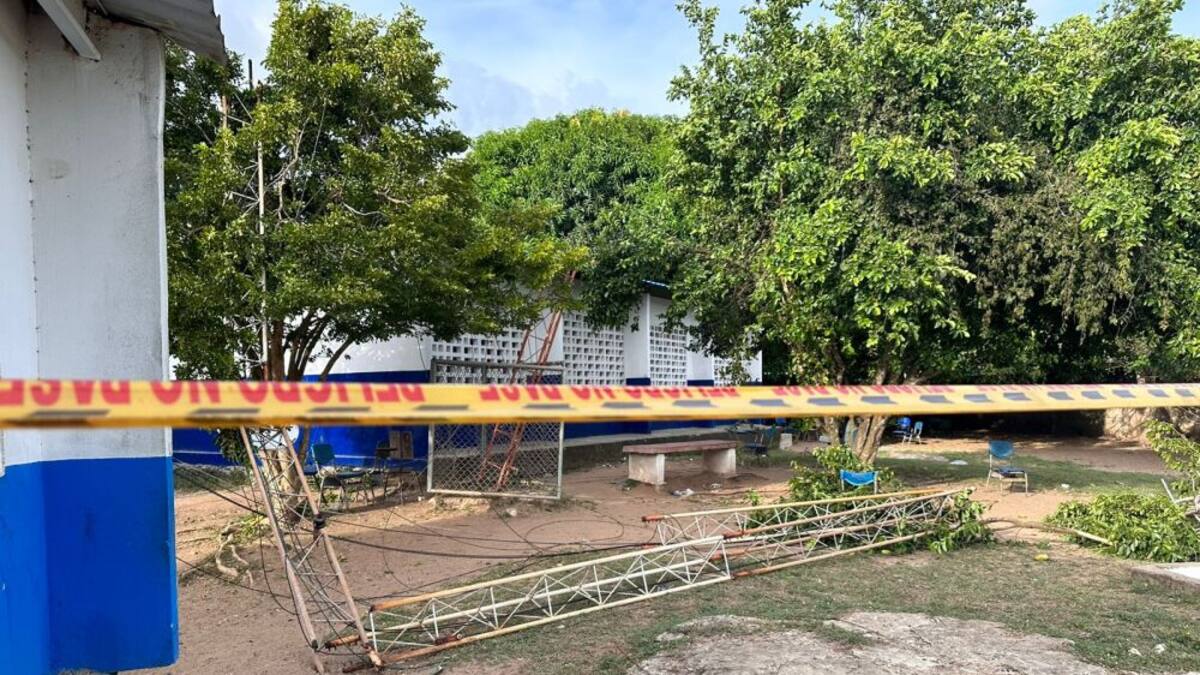 Antena que mató a estudiante en colegio de Cartagena habría sido instalada hace 16 años