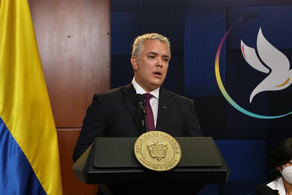 Iván Duque, presidente de Colombia. Foto: Colprensa (Cortesía JEP)