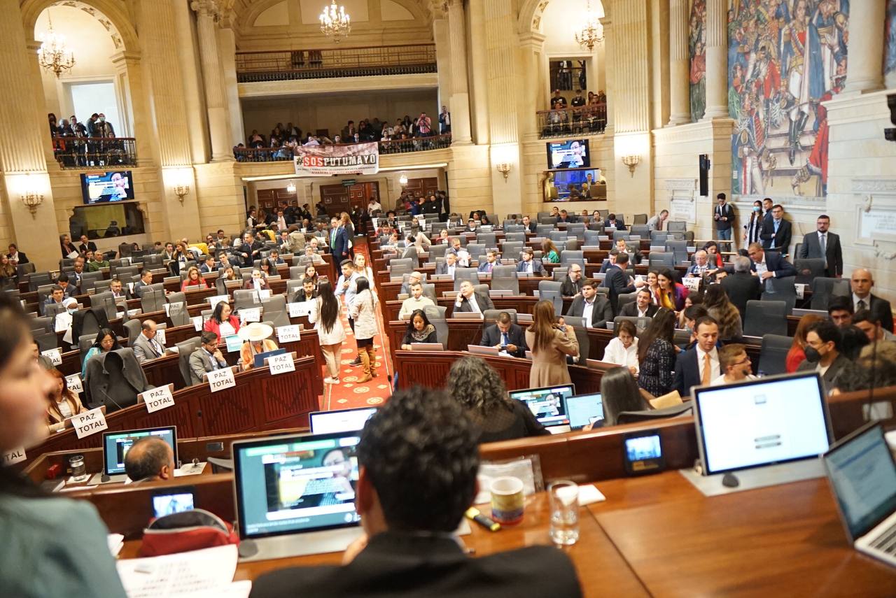 Cámara de Representantes. Foto: Twitter @CamaraColombia