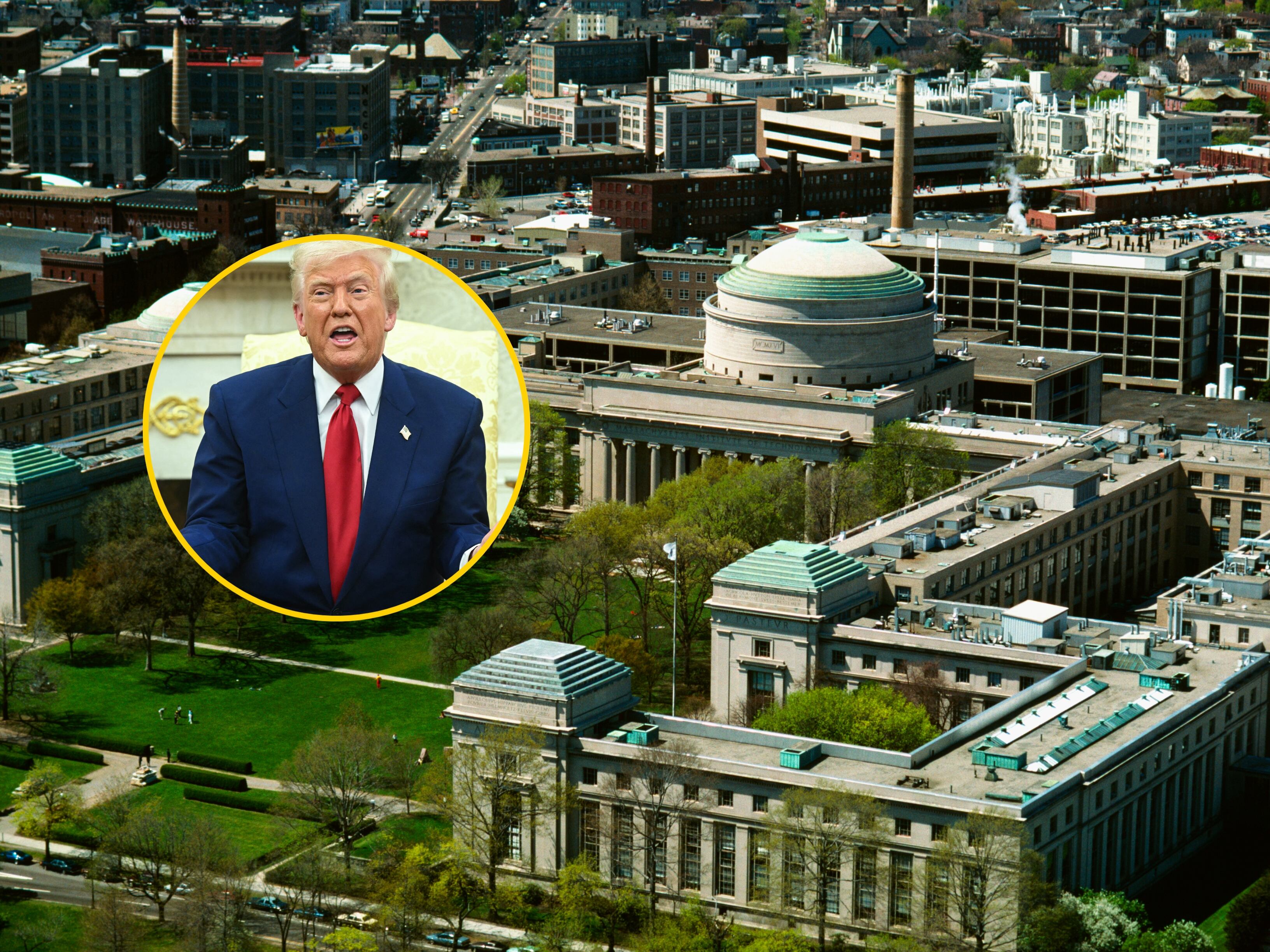 Vista aérea de la Universidad MIT. FOTO: Getty Images