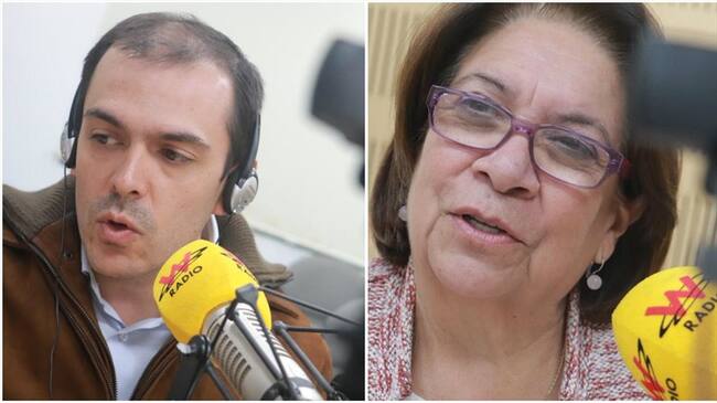 Santiago Valencia y Aida Avella. Foto: W Radio
