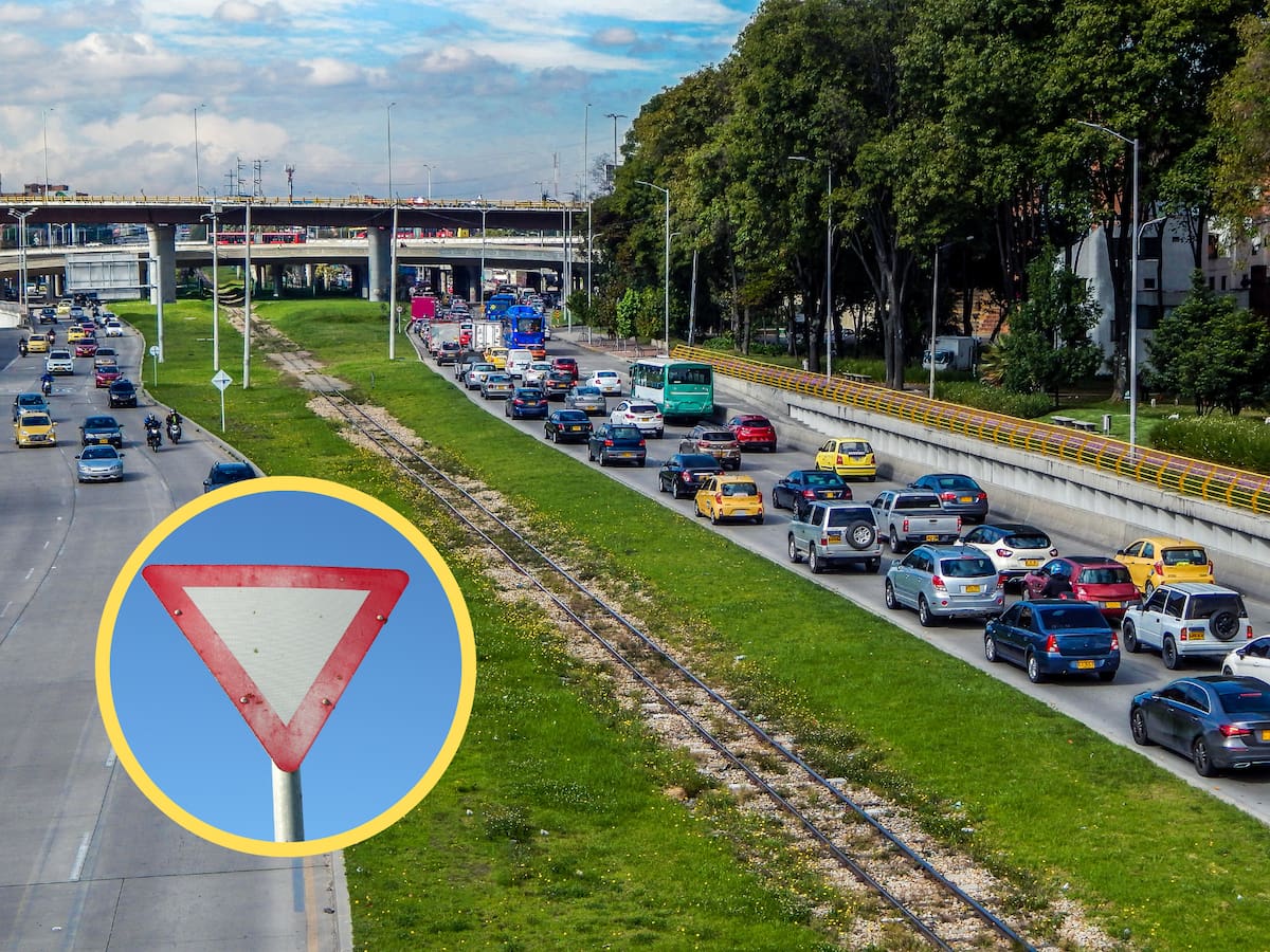 ¿Qué significa la señal de triángulo rojo en la vía? Esta es la multa si la infringe