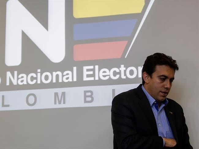 Alexander Vega, presidente del Consejo Nacional Electoral, expresó que esta investigación tiene alcance administrativo. Foto: Colprensa
