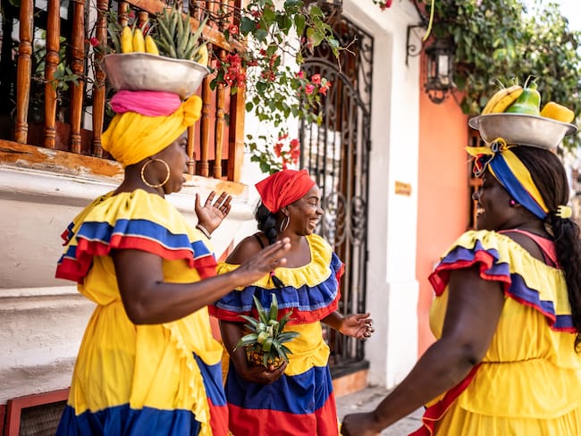 Referencia de Palenqueras Cartagena, Colombia. Foto: Getty Images