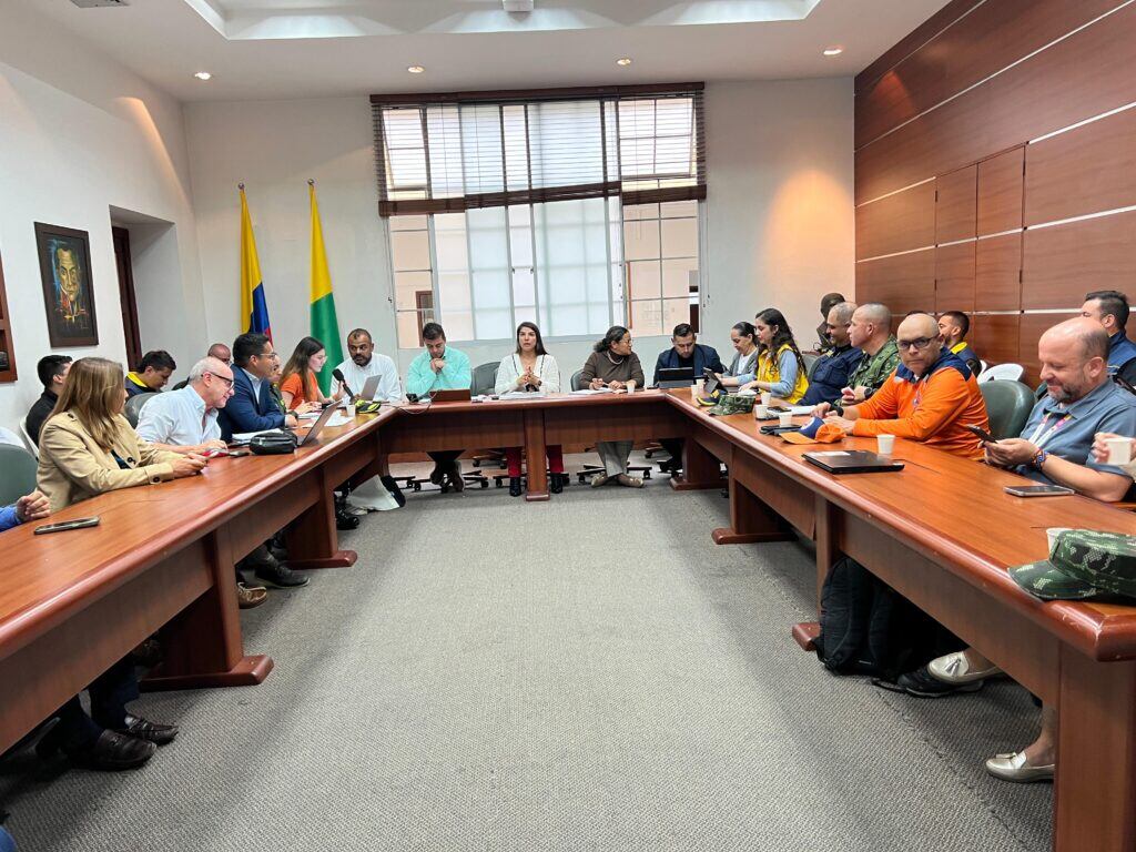 Consejo Departamental de Gestión del Riesgo. Foto: Gobernación de Caldas.