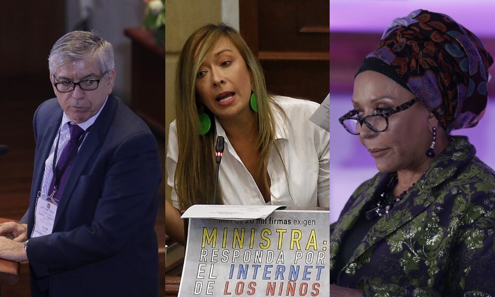 César Gaviria, Katherine Miranda y Piedad Córdoba en el foco de la justicia. Fotos: Colprensa